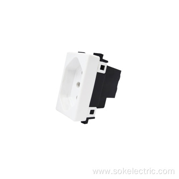 Modular 10A Brazil Power Socket Outlet CE certification